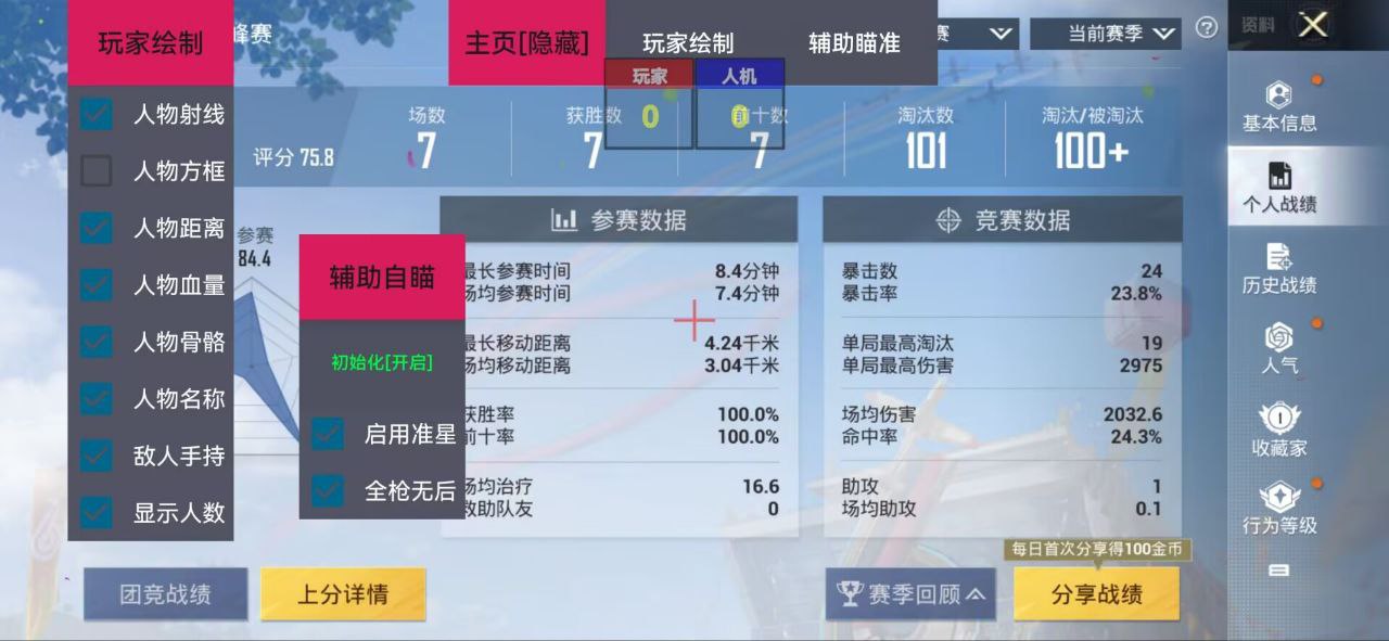 和平【涂山红红】辅助轻便直装工具，重现丝滑畅快体验
